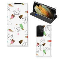 Samsung Galaxy S21 Ultra Flip Style Cover IJsjes - thumbnail