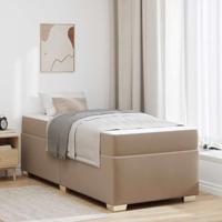 vidaXL Bedframe Anders Cappuccino 100 x 200 cm Kunstleer