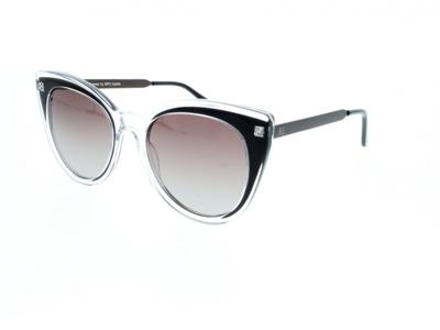 H.I.S zonnebril 98110 cat eye cat.3 gepolariseerd dames bruin