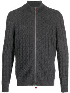 Kiton pull en maille torsadée - Gris