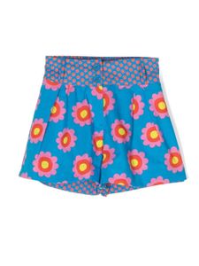 Stella McCartney Kids short à fleurs - Bleu