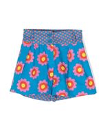 Stella McCartney Kids short à fleurs - Bleu - thumbnail