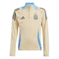 adidas Argentinië Trainingstrui 1/4-Zip 2024-2026 Kids Beige Lichtblauw Donkergrijs - thumbnail