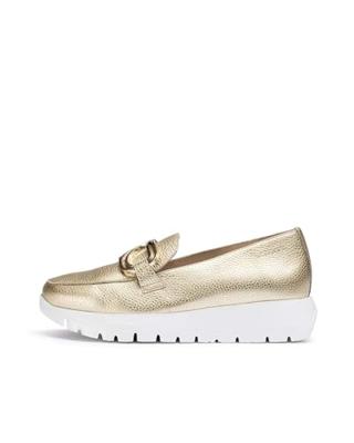 Wonders Platinum Sidney Moccasin Metallics 39