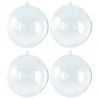 20x Kerstballen om te vullen 7 cm   -