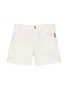 Moschino Kids short à effet froissé - Tons neutres