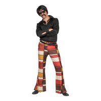 70's Retro Hippie Broek Blocks Heren - thumbnail