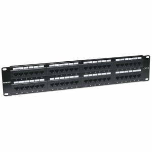 Intellinet 560283 48 poorten Netwerkpatchpaneel 483 mm (19) CAT 3, CAT 4, CAT 5, CAT 5e, CAT 6 2 HE Niet ingericht