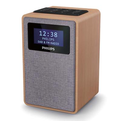 Philips TAR5005/10 radio Klok Digitaal Grijs, Hout Philips TAR5005/10 radio Klok Digitaal Grijs, Hout