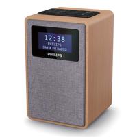 Philips TAR5005/10 radio Klok Digitaal Grijs, Hout