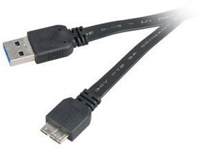 Akasa 1.5m USB 3.0 A/Micro-B USB-kabel 1,5 m USB 3.2 Gen 1 (3.1 Gen 1) USB A Micro-USB B Zwart