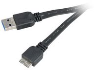 Akasa 1.5m USB 3.0 A/Micro-B USB-kabel 1,5 m USB 3.2 Gen 1 (3.1 Gen 1) USB A Micro-USB B Zwart - thumbnail