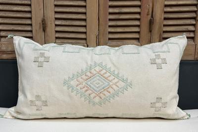 Sabra Kussen uit Marokko wit 100cm x 50cm incl vulling nr.71126