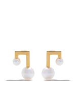 TASAKI puces d'oreilles en or 18ct Balance Note Collection à ornements