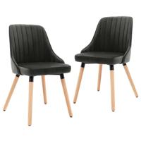 Vidaxl Eetkamerstoelen 2 St Fluweel Grijs