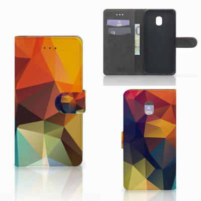 Samsung Galaxy J7 (2018) Bookcase Polygon Color Samsung Galaxy J7 (2018) Bookcase Polygon Color