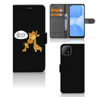 OPPO A73 5G Leuk Hoesje Giraffe - thumbnail