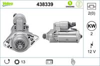 Startmotor / Starter NEW STOP&START ORIGINAL PART VALEO, Spanning (Volt)12V, u.a. für VW, Seat, Skoda, Audi