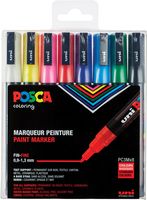 Posca paintmarker PC-3M, set van 8 markers in geassorteerde basiskleuren - thumbnail