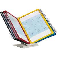 Durable Standaard voor bureaustandaard VARIO® PRO 10 - 5579 Zwart, Rood, Geel, Groen, Donkerblauw DIN A4 Aantal meegeleverde displaypanels 10