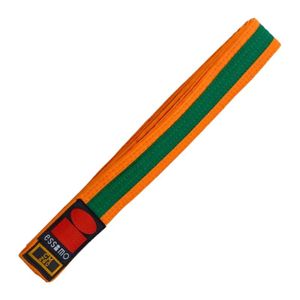 Essimo judo band bicolor oranje/groen