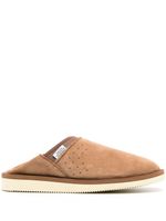 Suicoke chaussons Ron en daim - Marron