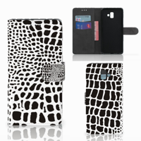 Samsung Galaxy J6 Plus (2018) Telefoonhoesje met Pasjes Slangenprint