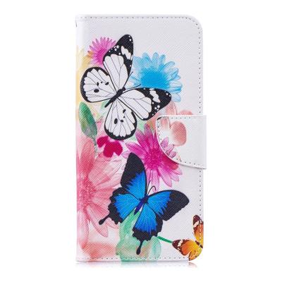 Shop4 - Huawei Y7 2019 Hoesje - Wallet Case Gekleurde Vlinders Shop4 - Huawei Y7 2019 Hoesje - Wallet Case Gekleurde Vlinders