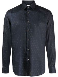 Paul Smith chemise en coton à pois - Bleu