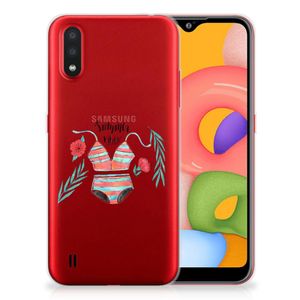 Samsung Galaxy A01 Telefoonhoesje met Naam Boho Summer