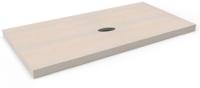 Ben Elina blad Beige beton 100x45x2 cm met 1 sifonuitsparing in het midden zonder kraangat