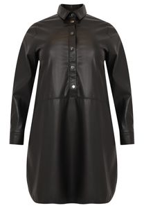 Blouse-jurk FAUX LEATHER