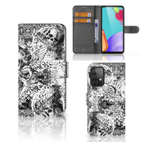 Telefoonhoesje met Naam Samsung Galaxy A52 Skulls Angel