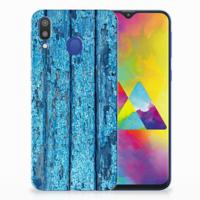 Samsung Galaxy M20 (Power) Bumper Hoesje Wood Blue