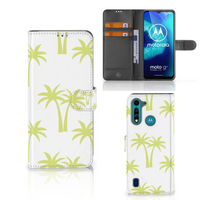 Motorola G8 Power Lite Hoesje Palmtrees - thumbnail