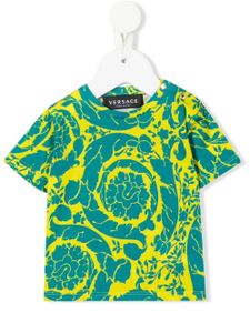 Versace Kids t-shirt à imprimé Baroque - Jaune