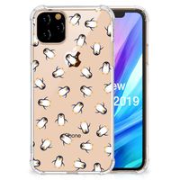 Doorzichtige Silicone Hoesje voor Apple iPhone 11 Pro Max Pinguïn - thumbnail