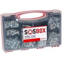 fischer SOS-Box met spreidpluggen S en universele pluggen FU, voor talrijke bouwmaterialen en diverse toepassingen, incl. bijpassende schroeven, 360-delig