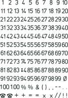 HERMA Numbers 5mm 1-100 weatherproof film transparent black 2 sh. zelfklevende letter/cijfer