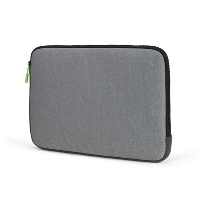 Dicota Laptophoes DICOTA Skin FLOW - Notebook-Hülle - 35.8 Geschikt voor max. (laptop): 35,8 cm (14,1) Grijs, Groen