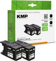 KMP Inktcartridge vervangt Brother LC-1280XLBK Compatibel 2-pack Zwart B59DX 1524,4021 - thumbnail