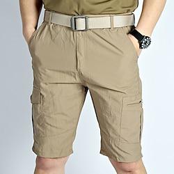 Voor heren Tactische korte broek Cargoshorts Korte broek nappi Meerdere zakken Effen Draagbaar Knielengte Buiten Dagelijks KamperenWandelen Modieus Klassiek Zwart Leger Groen Lightinthebox