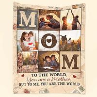 mom is the world gepersonaliseerde deken aanpasbaar en oprecht ontwerp zachte en gezellige stof perfect cadeau om de liefde en warmte van mama te vieren ideaal voor knuffelen en woondecoratie Lightinthebox