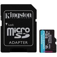 Kingston Canvas Go! Plus microSD-kaart 512 GB Class 10 UHS-I Incl. SD-adapter - thumbnail