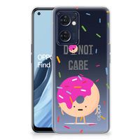 OPPO Reno 7 5G | Find X5 Lite Siliconen Case Donut Roze - thumbnail