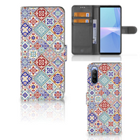 Sony Xperia 10 III Bookcase Tiles Color