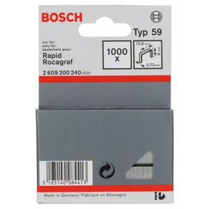 Bosch Accessories 2609200240 Nieten met fijn draad Type 59 1000 stuk(s) Afm. (l x b) 8 mm x 10.6 mm