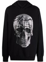 Philipp Plein hoodie à ornements en cristal - Noir - thumbnail