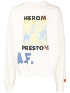 Heron Preston sweat à logo imprimé - Tons neutres