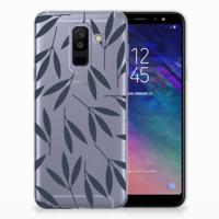 Samsung Galaxy A6 Plus (2018) TPU Case Leaves Blue